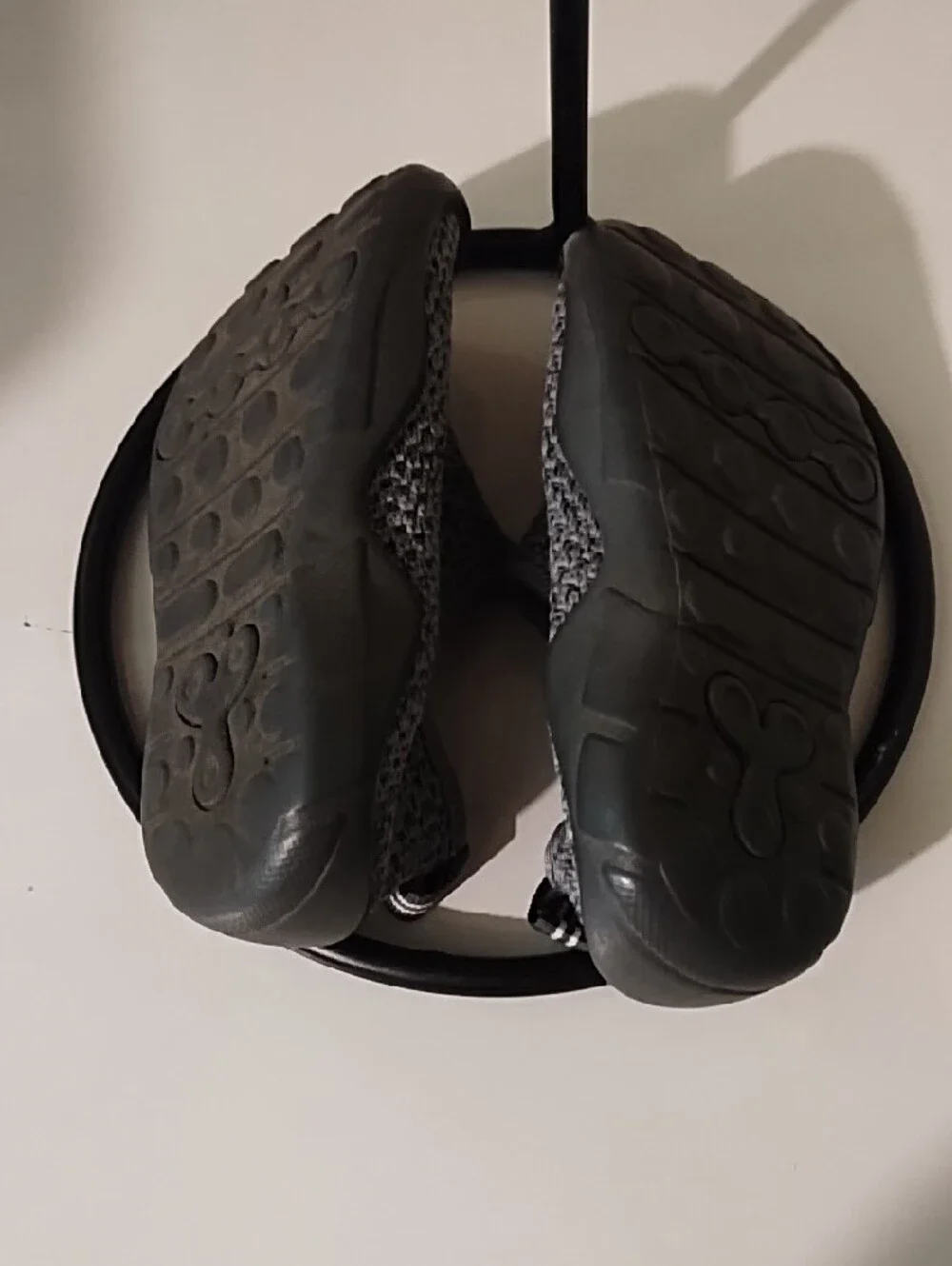 Gray Slip-On Water Shoes for Kids - Breathable Knit VGC Size 2.